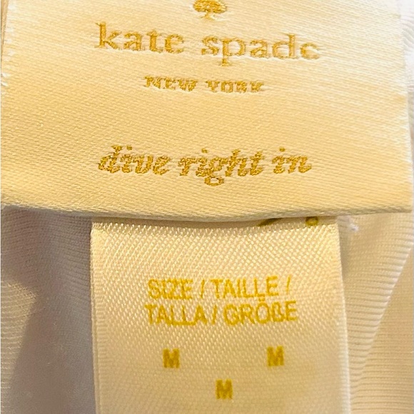 Kate Spade One Piece Swimsuit Size Medium Strapless Geometric Floral vacation - Picture 2 of 15